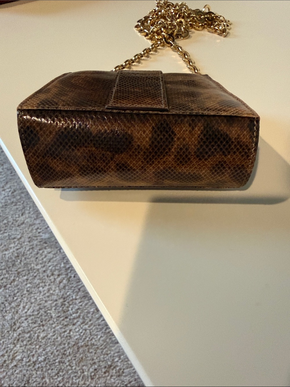 Salvatore Ferragamo Vintage Gancini Mini Crossbody/ Shoulder Bag with Gold Chain - Picture 5 of 5